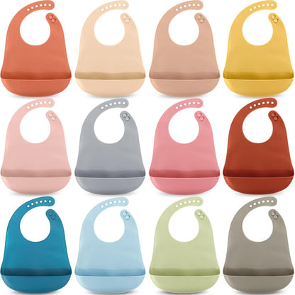 Silicone Bibs for Baby Waterproof Silicone Bib