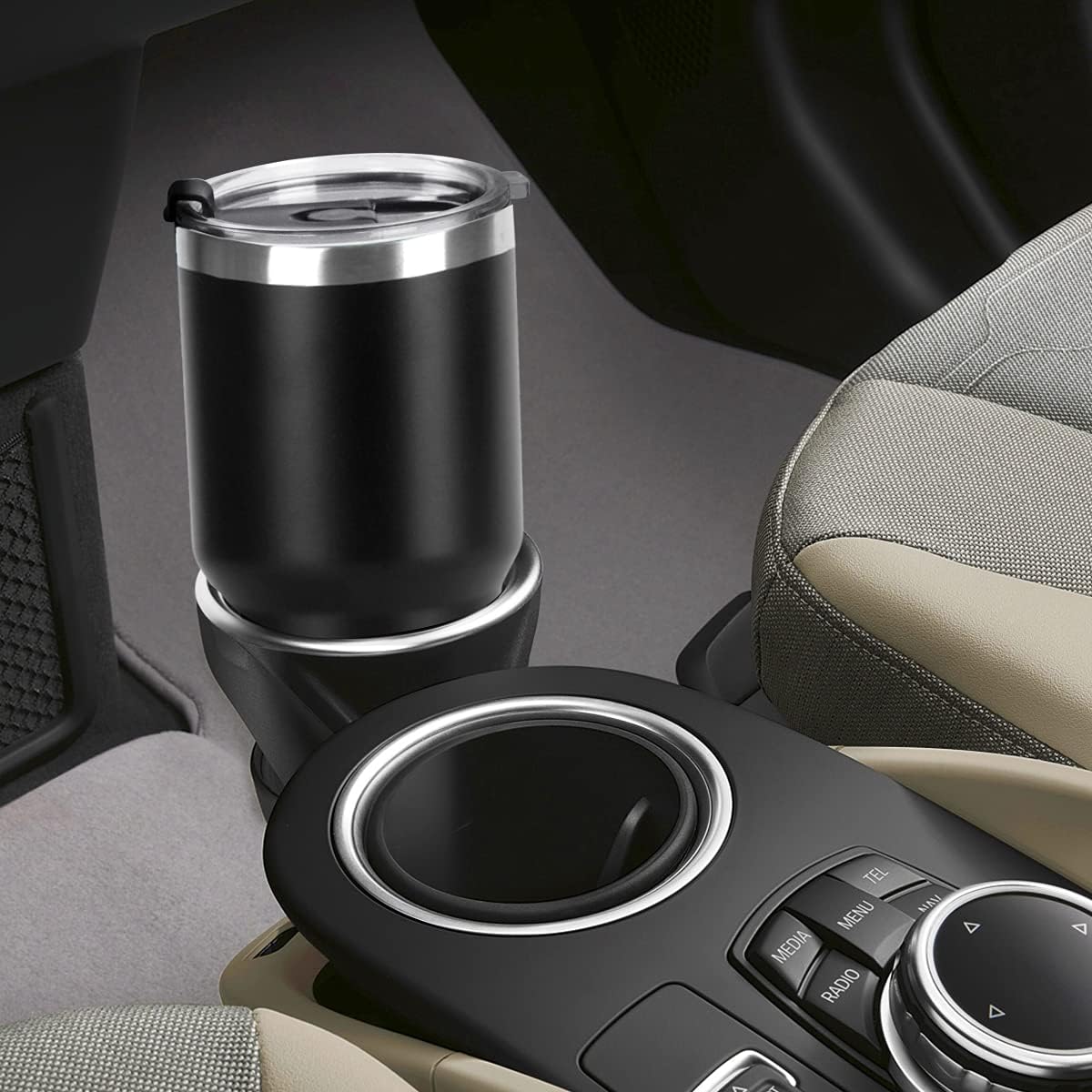 30oz Tumbler Double Wall Stainless Steel Vacuum Insulated Travel Mug with Splash-Proof Lid Metal Straw and Brush