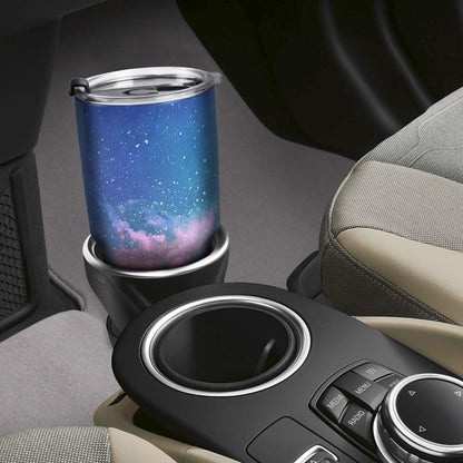 30oz Tumbler Double Wall Stainless Steel Vacuum Insulated Travel Mug with Splash-Proof Lid Metal Straw and Brush