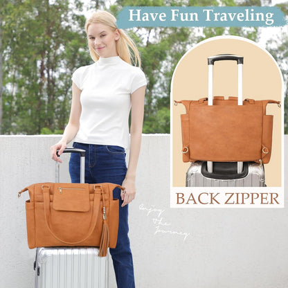 Diaper Bag Tote Leather Diaper Bag Purse Backpack Large Baby Bag