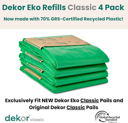 CLASSIC Diaper Pail Refills | Unscented | Exclusive End-of-Liner Marking | Thick Quick & Easy to Replace | Most Economical Refill System | for Original and Eko Style Pails