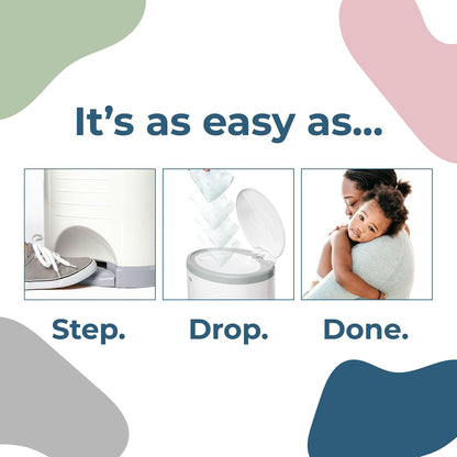 CLASSIC Diaper Pail Refills | Unscented | Exclusive End-of-Liner Marking | Thick Quick & Easy to Replace | Most Economical Refill System | for Original and Eko Style Pails