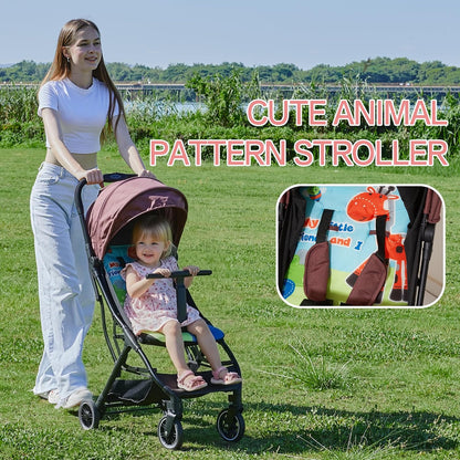 Superb Lightweight Travel Stroller, Compact One-Hand Fold Buggy