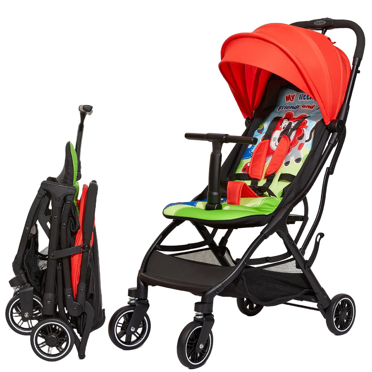 Superb Lightweight Travel Stroller, Compact One-Hand Fold Buggy