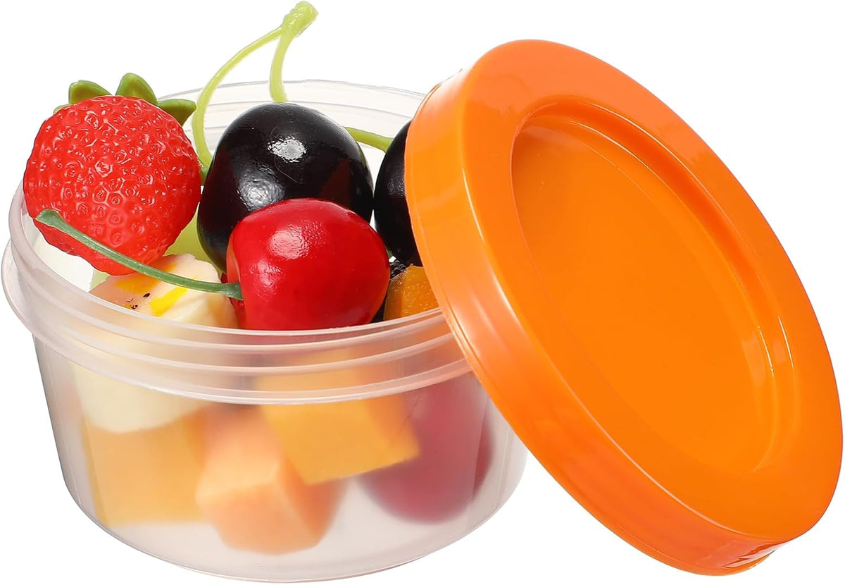 24 Pcs Small Baby Food Storage Containers, 7 oz Plastic with Lids