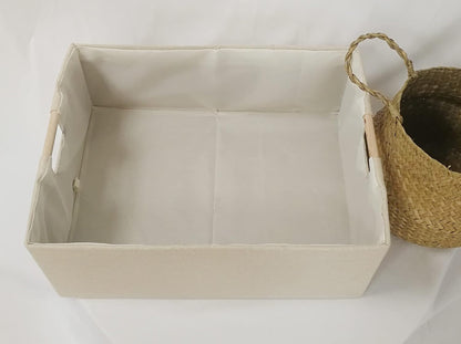 Storage Bin for Shelves Rectangle Closet Baskets Foldable Box with Handles Black Storage Boxes for Home Office Car Dormroom