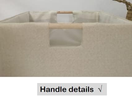 Storage Bin for Shelves Rectangle Closet Baskets Foldable Box with Handles Black Storage Boxes for Home Office Car Dormroom