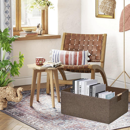 Storage Bin for Shelves Rectangle Closet Baskets Foldable Box with Handles Black Storage Boxes for Home Office Car Dormroom
