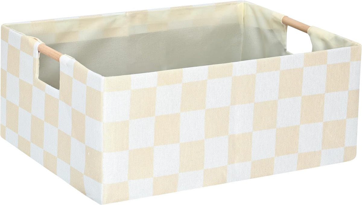 Storage Bin for Shelves Rectangle Closet Baskets Foldable Box with Handles Black Storage Boxes for Home Office Car Dormroom