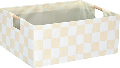 Storage Bin for Shelves Rectangle Closet Baskets Foldable Box with Handles Black Storage Boxes for Home Office Car Dormroom