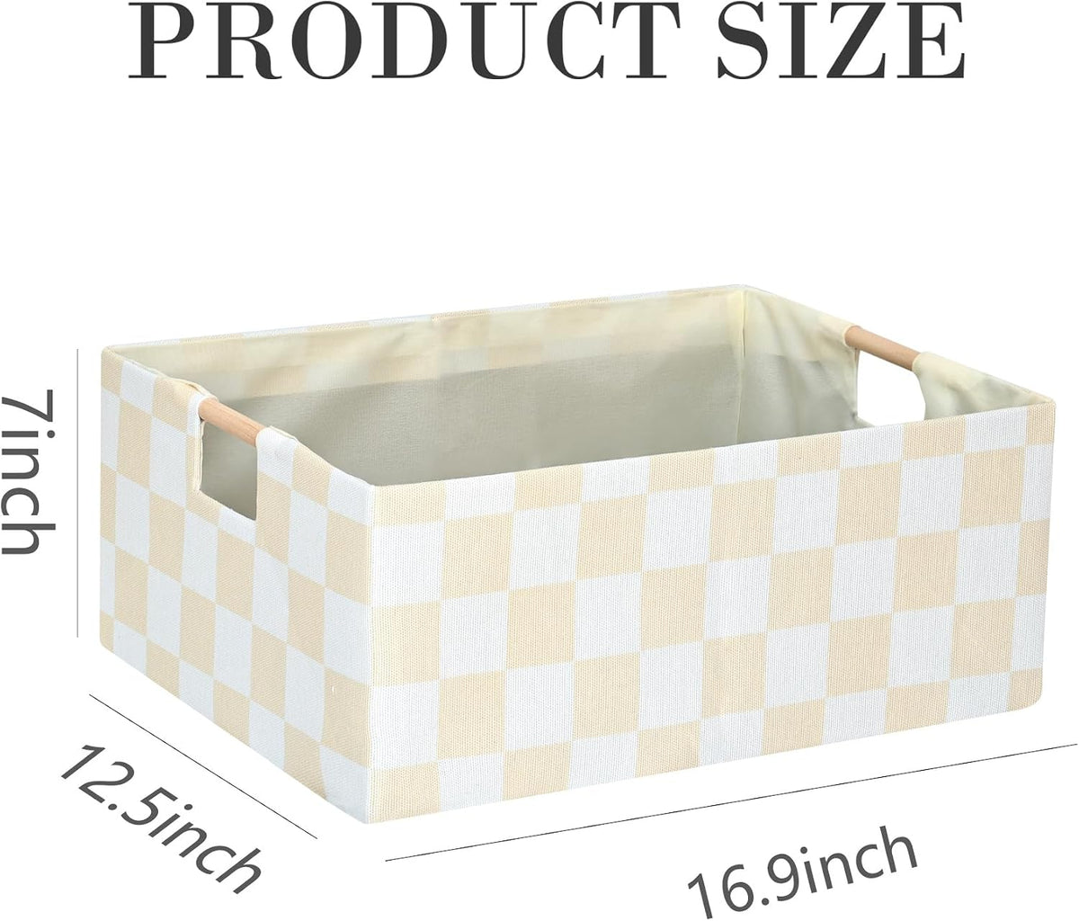 Storage Bin for Shelves Rectangle Closet Baskets Foldable Box with Handles Black Storage Boxes for Home Office Car Dormroom