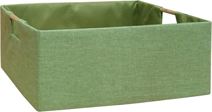 Storage Bin for Shelves Rectangle Closet Baskets Foldable Box with Handles Black Storage Boxes for Home Office Car Dormroom