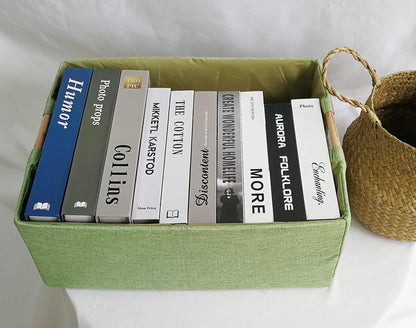 Storage Bin for Shelves Rectangle Closet Baskets Foldable Box with Handles Black Storage Boxes for Home Office Car Dormroom