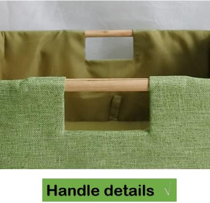 Storage Bin for Shelves Rectangle Closet Baskets Foldable Box with Handles Black Storage Boxes for Home Office Car Dormroom