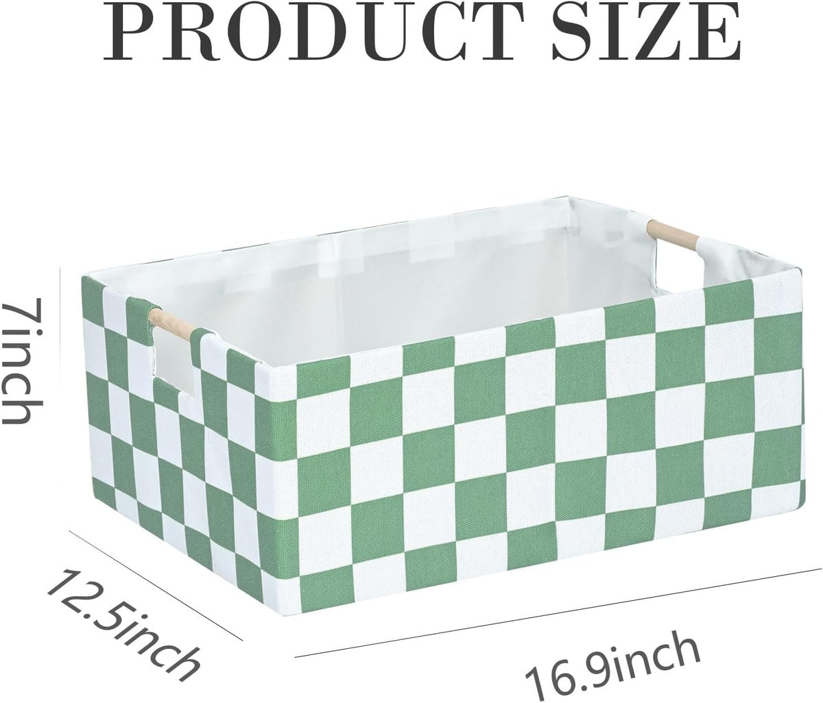Storage Bin for Shelves Rectangle Closet Baskets Foldable Box with Handles Black Storage Boxes for Home Office Car Dormroom