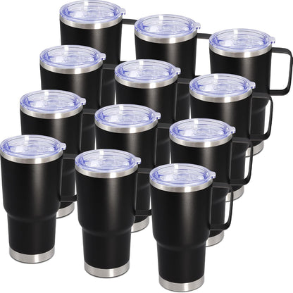 20 oz Tumbler with Handle and Lid Insulated Travel Coffee Mug LightBlue 1P | Stainless Steel Tumbler, coffee tumbler with handle,Spill Proof Double Wall Vacuum Tumbler Cup Keep Drink Hot & Cold
