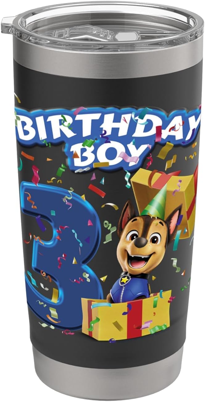 Official Chase Birthday Boy Age 3 Stainless Steel Insulated Tumbler