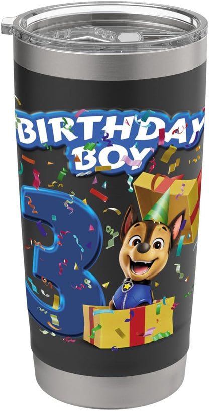 Official Chase Birthday Boy Age 3 Stainless Steel Insulated Tumbler
