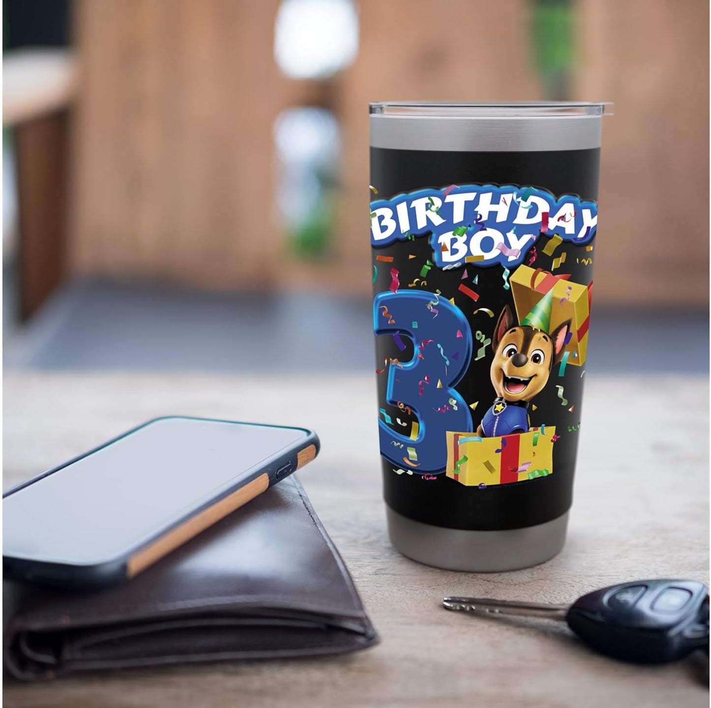 Official Chase Birthday Boy Age 3 Stainless Steel Insulated Tumbler