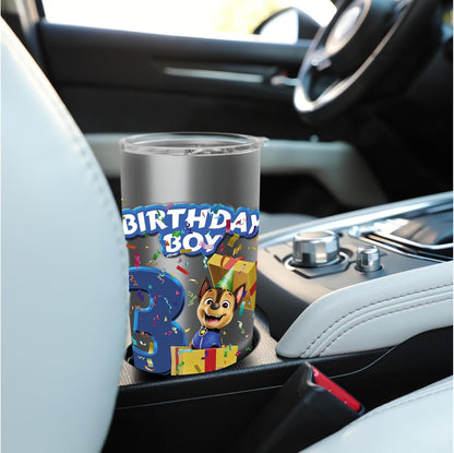 Official Chase Birthday Boy Age 3 Stainless Steel Insulated Tumbler