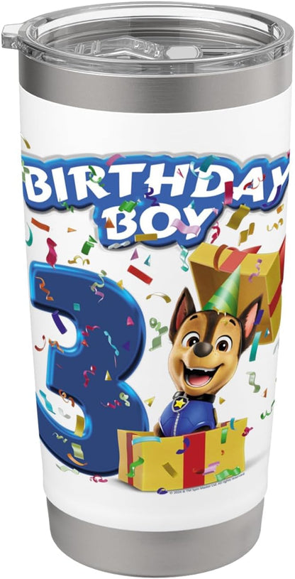 Official Chase Birthday Boy Age 3 Stainless Steel Insulated Tumbler