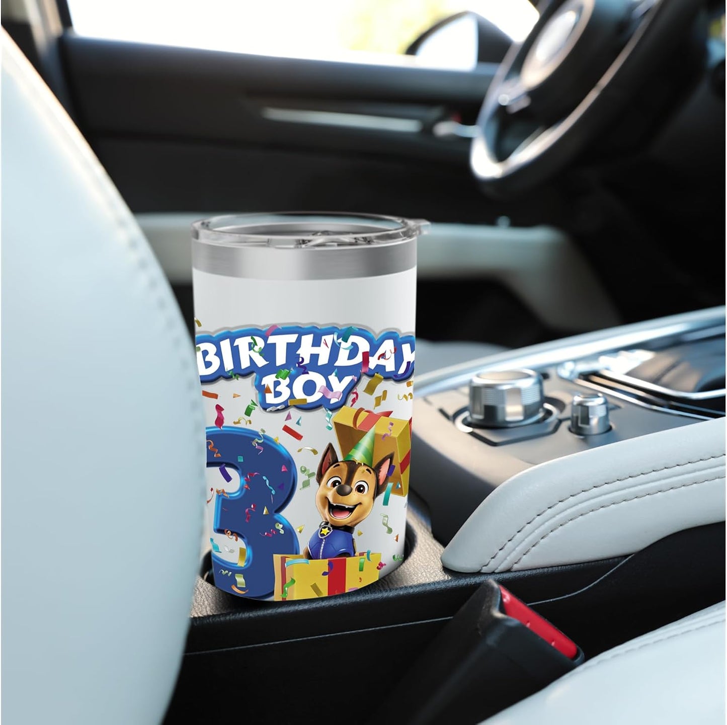 Official Chase Birthday Boy Age 3 Stainless Steel Insulated Tumbler