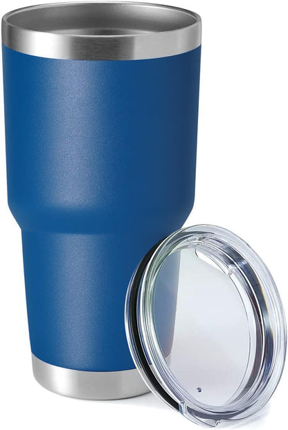 30oz Stainless Steel Tumbler, Double Wall Vacuum Insulated Travel Mug Tumbler, Durable Insulated Coffee Mug, Gift Box Set (Black, 4)