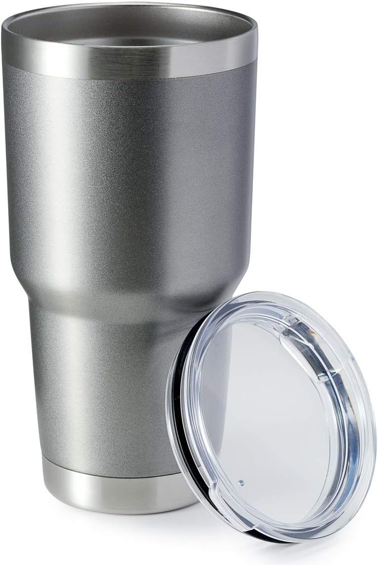 30oz Stainless Steel Tumbler, Double Wall Vacuum Insulated Travel Mug Tumbler, Durable Insulated Coffee Mug, Gift Box Set (Black, 4)