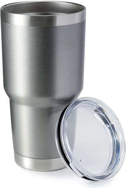 30oz Stainless Steel Tumbler, Double Wall Vacuum Insulated Travel Mug Tumbler, Durable Insulated Coffee Mug, Gift Box Set (Black, 4)