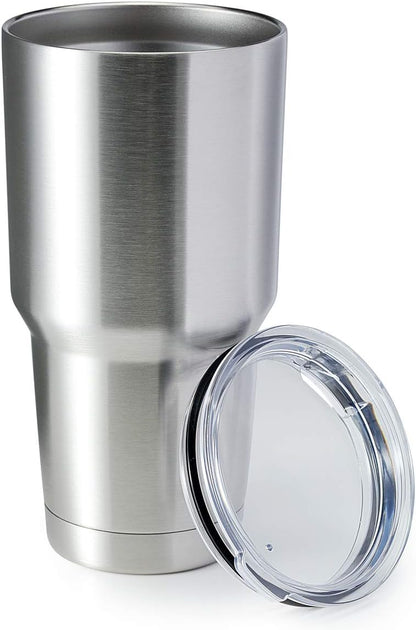 30oz Stainless Steel Tumbler, Double Wall Vacuum Insulated Travel Mug Tumbler, Durable Insulated Coffee Mug, Gift Box Set (Black, 4)