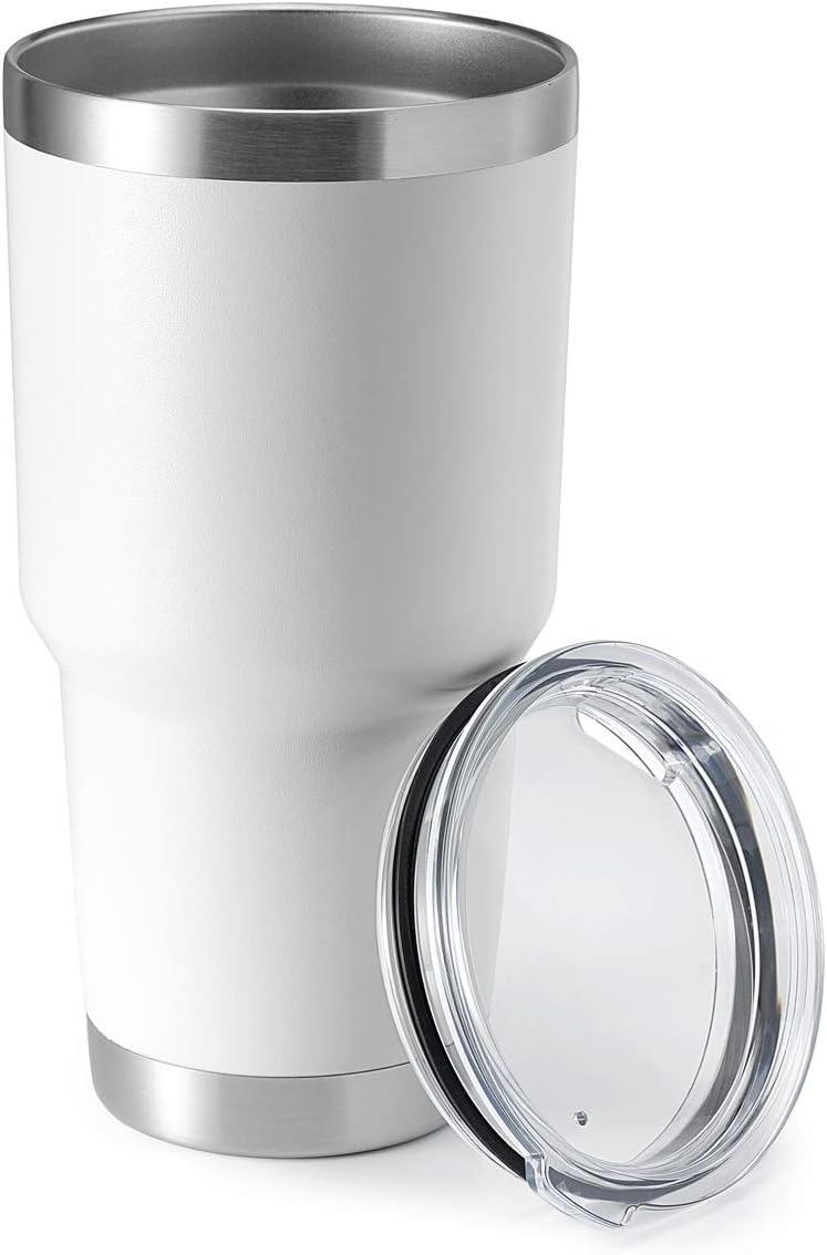 30oz Stainless Steel Tumbler, Double Wall Vacuum Insulated Travel Mug Tumbler, Durable Insulated Coffee Mug, Gift Box Set (Black, 4)