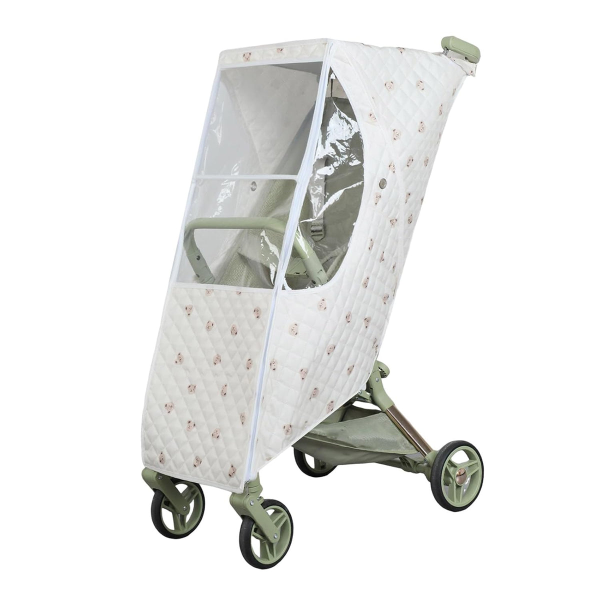 Adjustable Pushchair Rain Cover Fabric Full Coverage Highlighting Ventilation Openings Suitable for Infants Infant Carriage Rain Protect