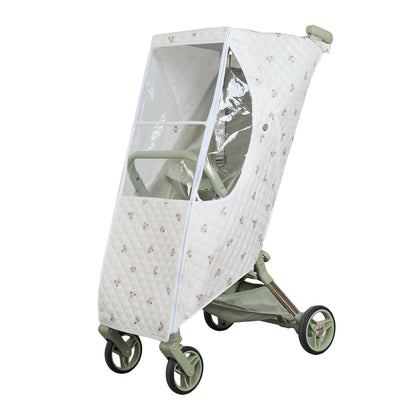 Adjustable Pushchair Rain Cover Fabric Full Coverage Highlighting Ventilation Openings Suitable for Infants Infant Carriage Rain Protect