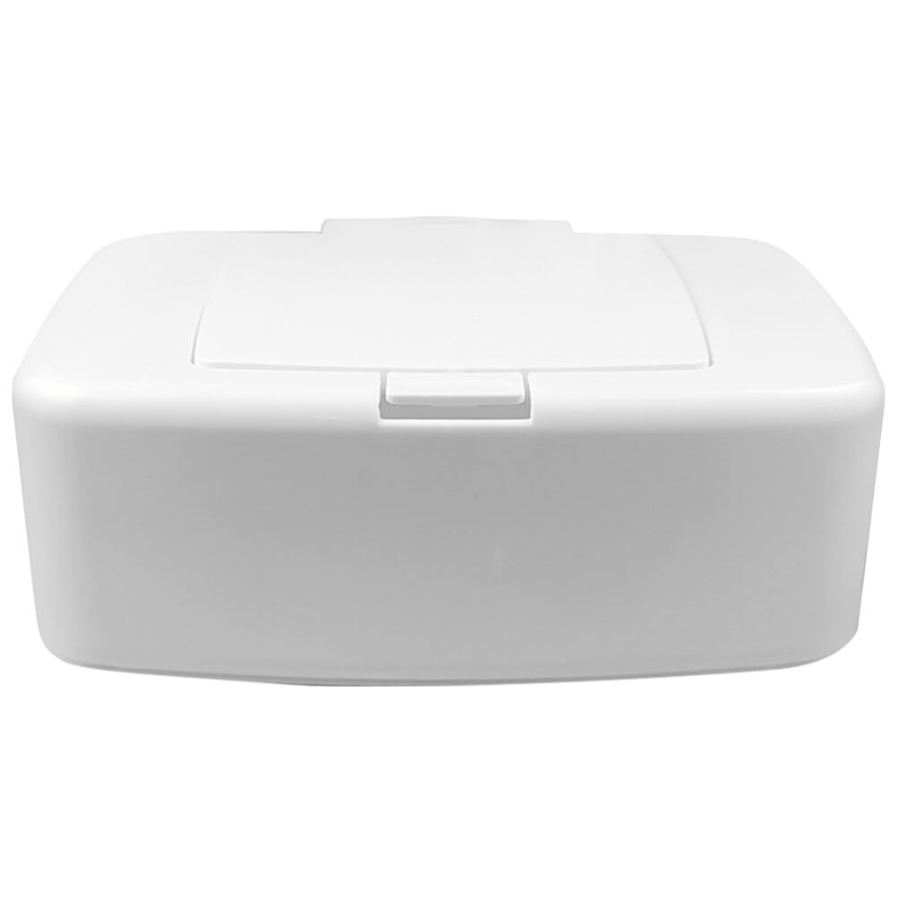 Wipes Dispenser Refillable Baby Wipes Container One-Handed Wet Tissue Holder with Non-Slip Base Portable Wipe Box for Nursery Kitchen Bathroom Stroller 6.69 X 4.13 X 2.36 in