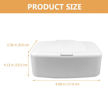 Wipes Dispenser Refillable Baby Wipes Container One-Handed Wet Tissue Holder with Non-Slip Base Portable Wipe Box for Nursery Kitchen Bathroom Stroller 6.69 X 4.13 X 2.36 in