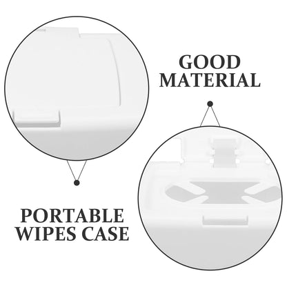Wipes Dispenser Refillable Baby Wipes Container One-Handed Wet Tissue Holder with Non-Slip Base Portable Wipe Box for Nursery Kitchen Bathroom Stroller 6.69 X 4.13 X 2.36 in