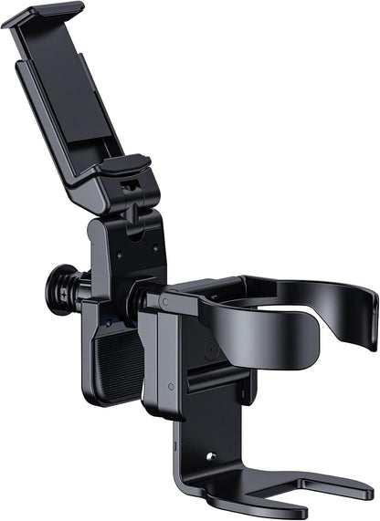 Stroller Cup Holder with Phone Stand Holder, 2-in-1 Universal Cup Phone Holder for Stroller, Wheelchair, Walker, (with New Phone Stand)