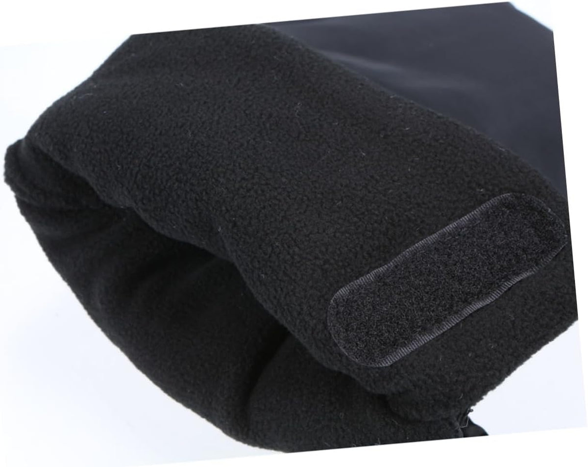 Outdoor Baby Stroller Hand Muff Gloves for Parents Thick Winter Warm Anti-Freeze Gloves Black Windproof Large Size for Cold Weather