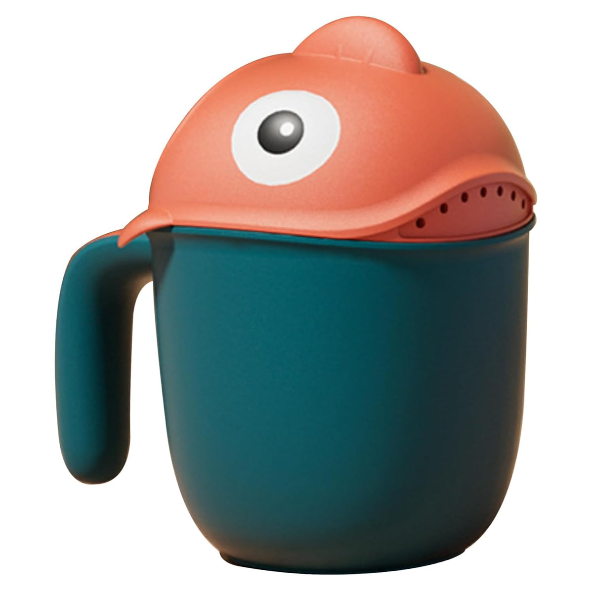 Baby Bath Rinse Cup|Baby Bath Rinse Cup Cute Fish Design Rinser 650ml PP with Handle Ergonomic 7 Outlet Easy Refill Multipurpose Rinser for Babies