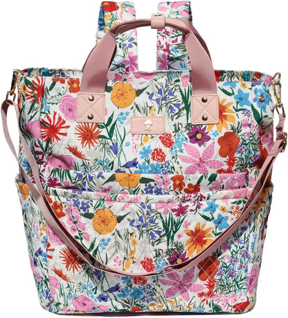 Diaper Tote Bag Totepack Backpack Crossbody Bag 3 in 1 for Women Laptop Backpack Multifunctional with Insulated Pockets