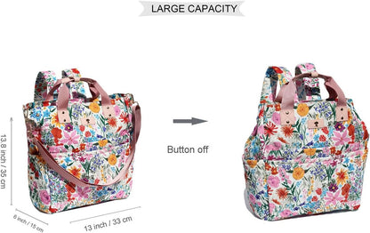 Diaper Tote Bag Totepack Backpack Crossbody Bag 3 in 1 for Women Laptop Backpack Multifunctional with Insulated Pockets