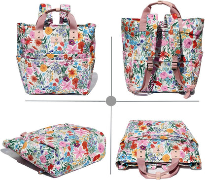 Diaper Tote Bag Totepack Backpack Crossbody Bag 3 in 1 for Women Laptop Backpack Multifunctional with Insulated Pockets