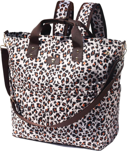 Diaper Tote Bag Totepack Backpack Crossbody Bag 3 in 1 for Women Laptop Backpack Multifunctional with Insulated Pockets