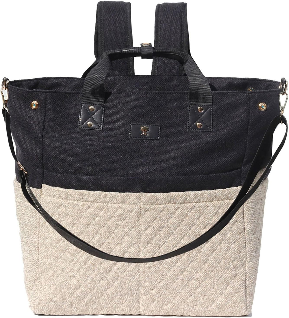 Diaper Tote Bag Totepack Backpack Crossbody Bag 3 in 1 for Women Laptop Backpack Multifunctional with Insulated Pockets