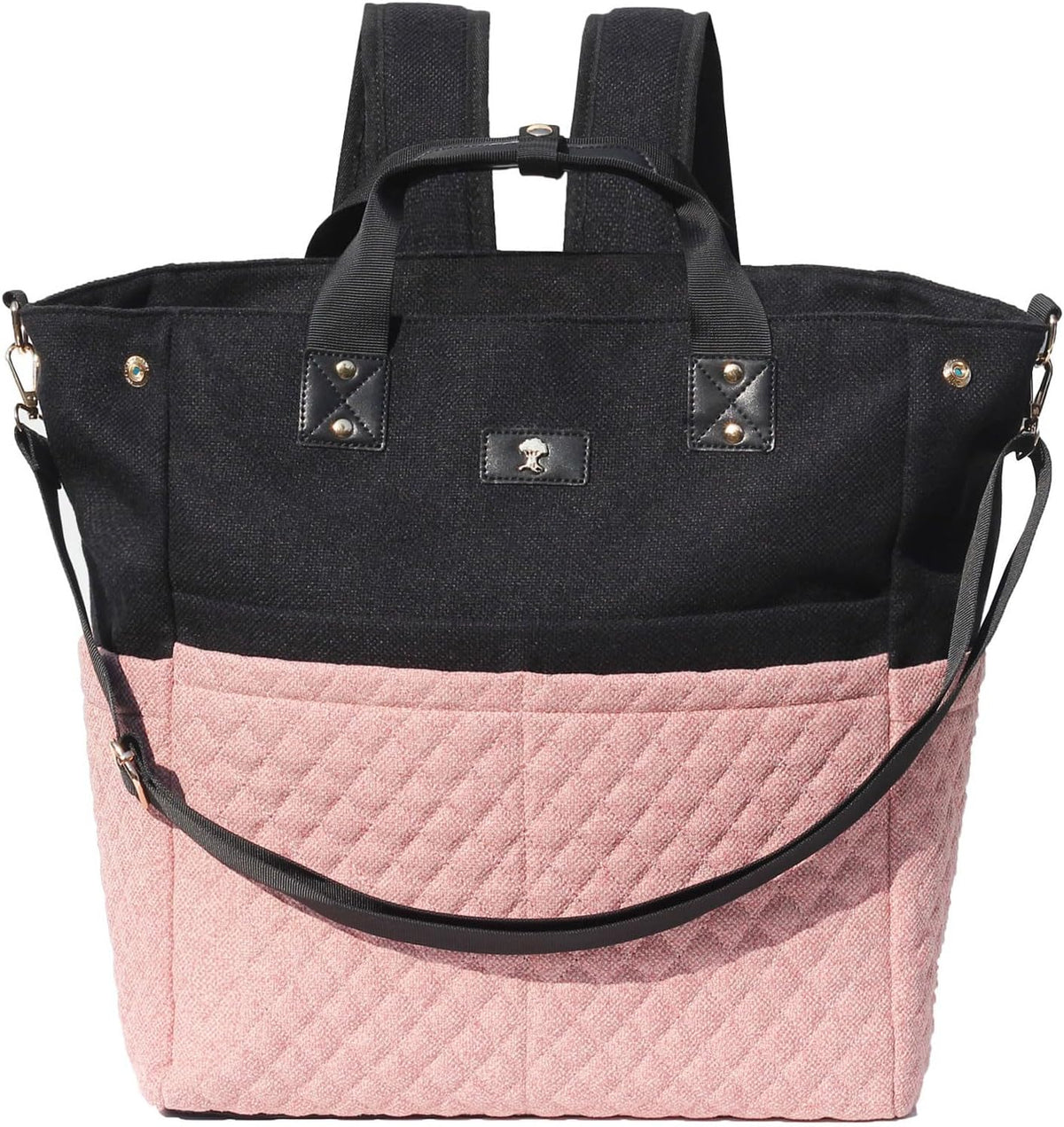 Diaper Tote Bag Totepack Backpack Crossbody Bag 3 in 1 for Women Laptop Backpack Multifunctional with Insulated Pockets