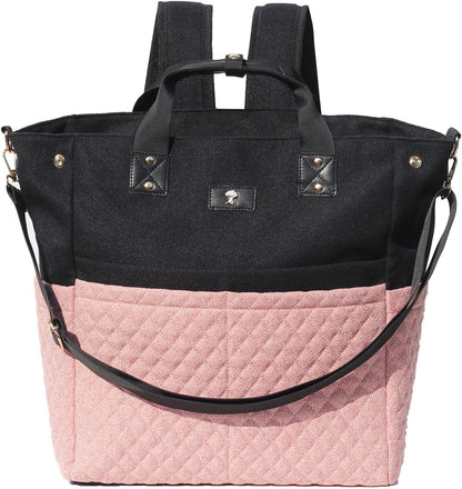 Diaper Tote Bag Totepack Backpack Crossbody Bag 3 in 1 for Women Laptop Backpack Multifunctional with Insulated Pockets