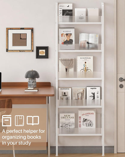 UMDONX Narrow 5-Tier Behind the Door Storage Rack for Bathroom