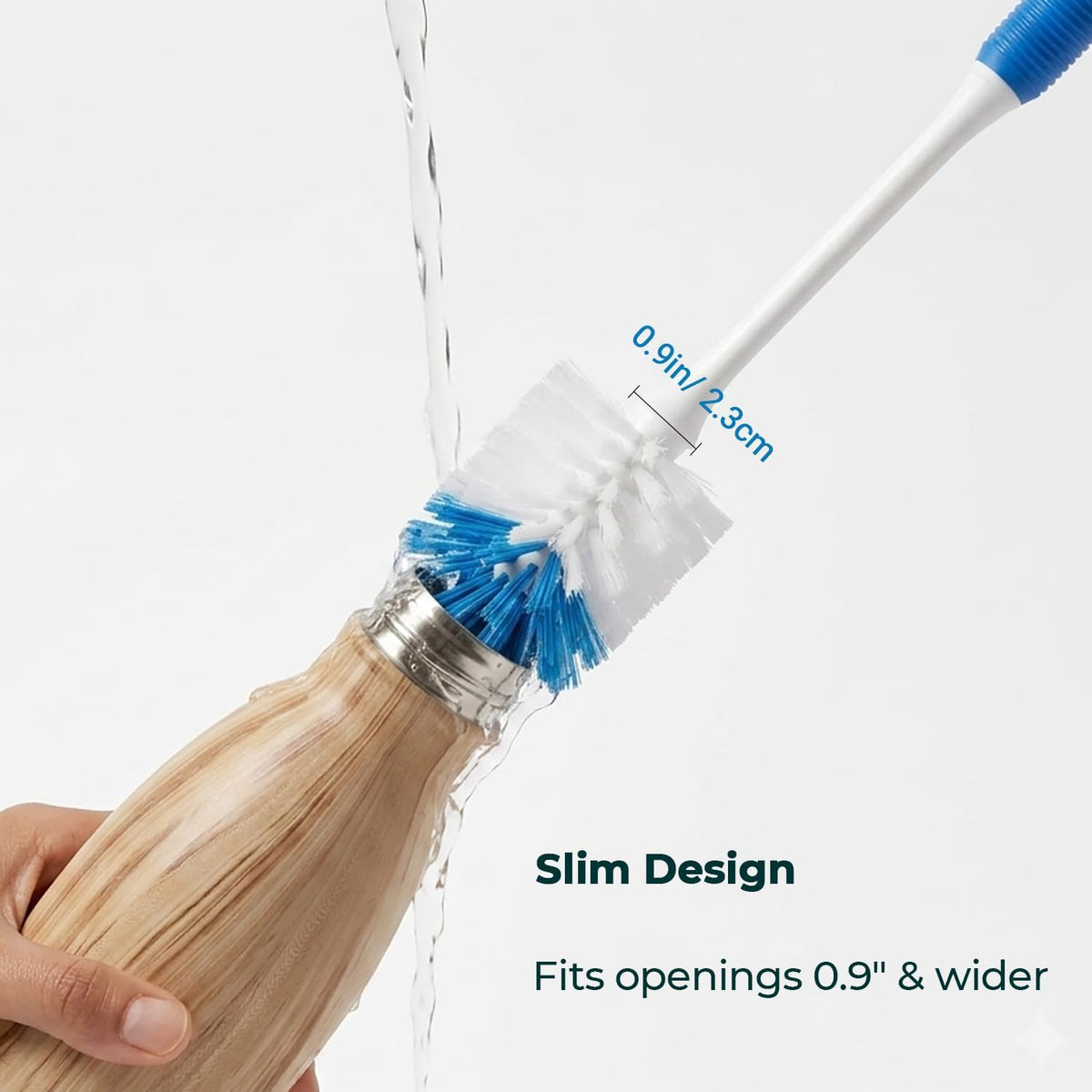 Bottle Brush with Long Handle for Baby Bottle, Cup, Glass Cleaning