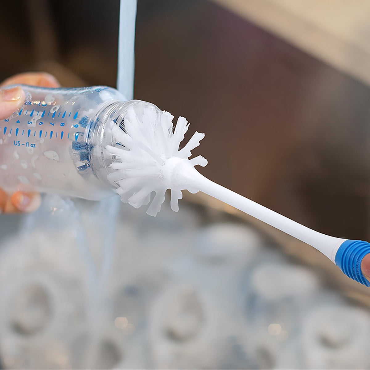 Bottle Brush with Long Handle for Baby Bottle, Cup, Glass Cleaning