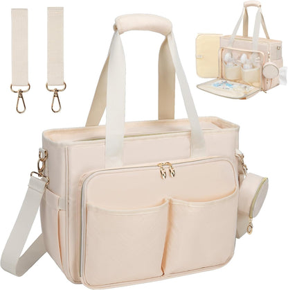 Diaper Bag Tote, Large Travel Hospital Bag for Labor Delivery